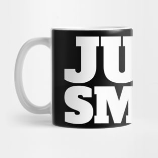 JUST SMILE Mask Mug